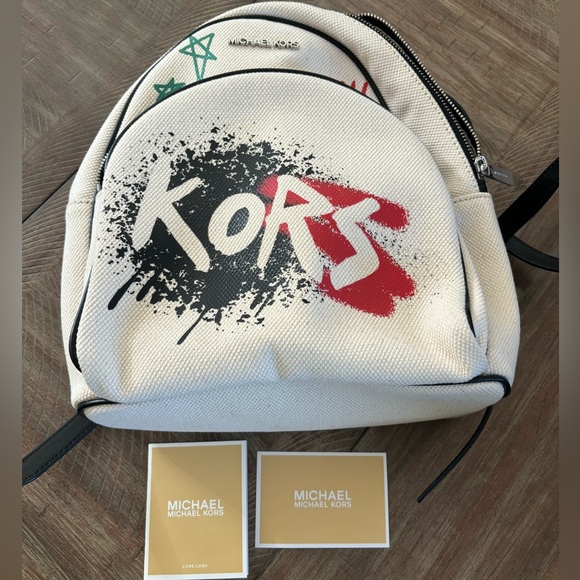 Michael Kors Canvas Backpack - Picture 5 of 7